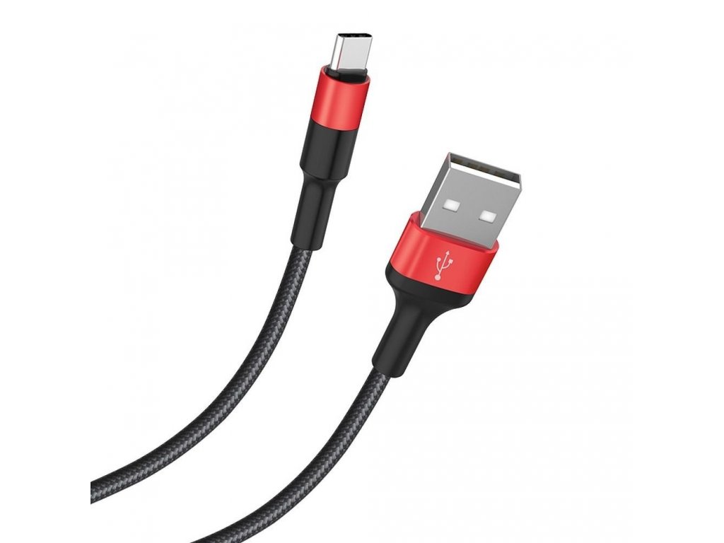 Datový kabel USB-C Xpress X26 černý/červený 1 m