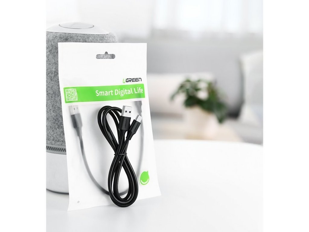 Datový kabel USB na USB-C 3A 2m černý (60118)