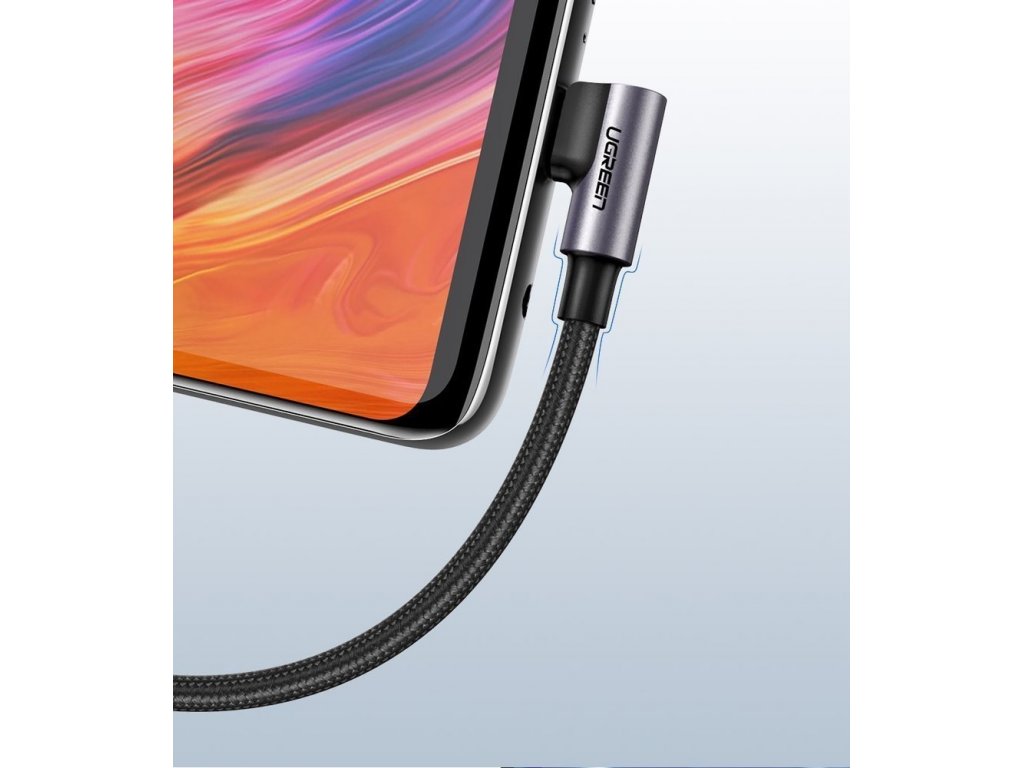 Datový kabel USB - USB-C 1m 3A šedý (50941)