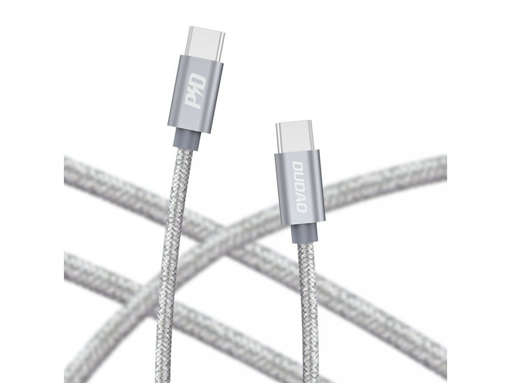 Datový rychlonabíjecí kabel USB-C - USB-C 5 A 45 W 1 m šedý (L5ProC)