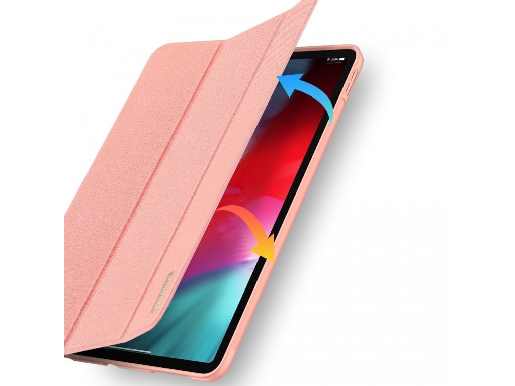 Domo skládací pouzdro na tablet se stojánkem Smart Sleep pro iPad Air 2020 růžové