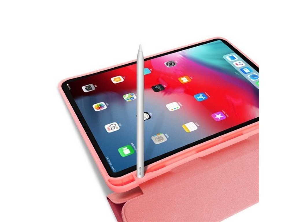 Domo skládané pouzdro na tablet s funkcí Smart Sleep podstavec iPad Pro 11 2018 růžové