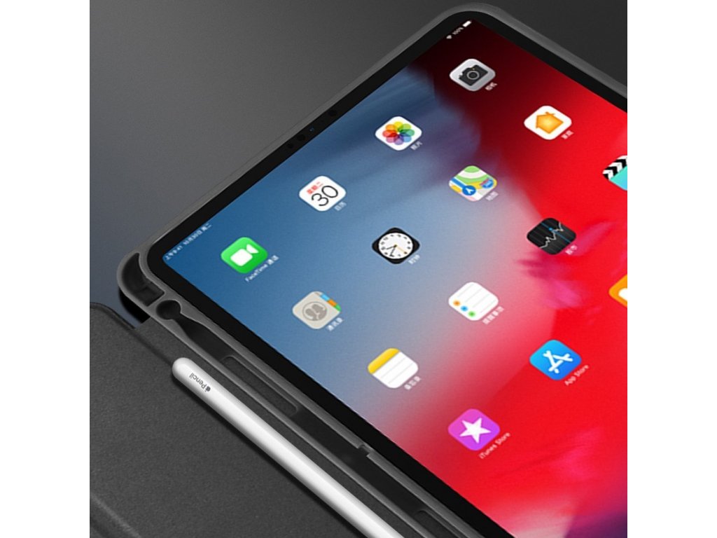 Domo skládané pouzdro na tablet s funkcí Smart Sleep podstavec iPad Pro 11 2018 růžové