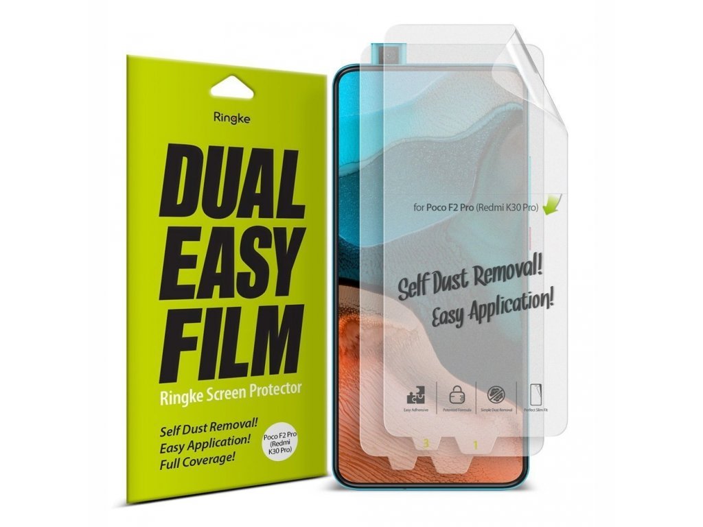 Dual Easy Film 2x ochranná fólie Xiaomi Redmi K30 Pro / Poco F2 Pro (ESXI0006)