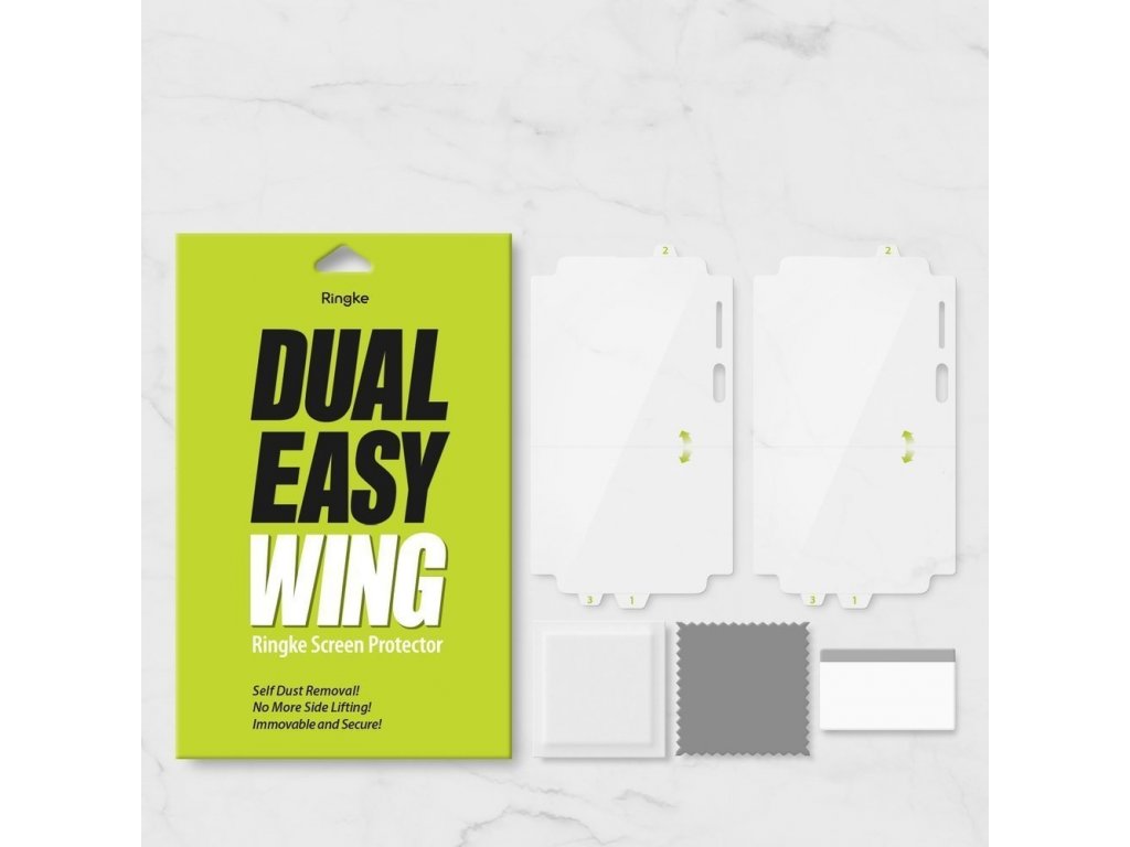 Dual Easy Wing 2x ochranná fólie na displej a boky telefonu Samsung Galaxy M51 (DWSG0015)