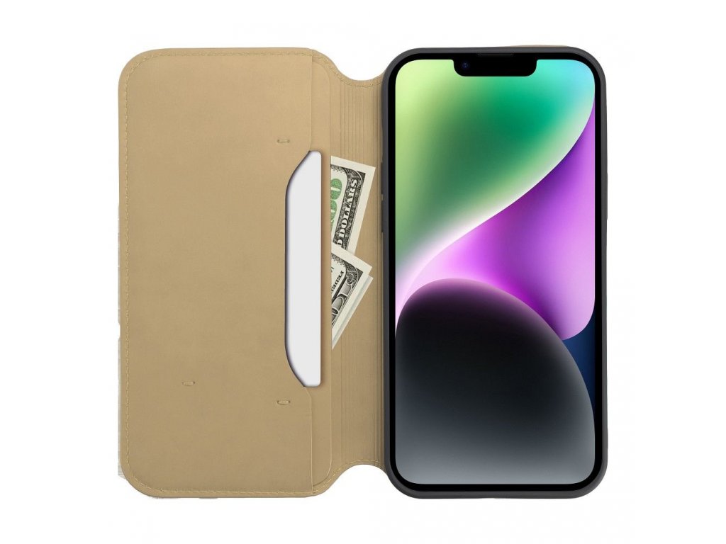 Dual Pocket book for IPHONE 14 PLUS gold