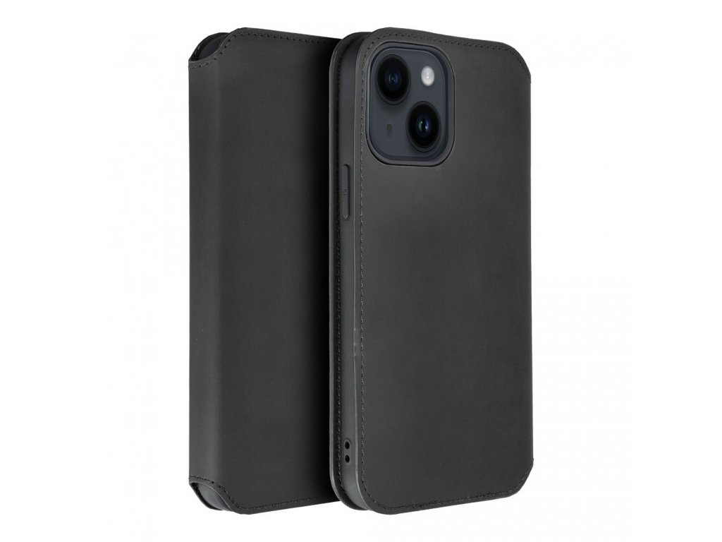 Dual Pocket book for IPHONE 15 PLUS black