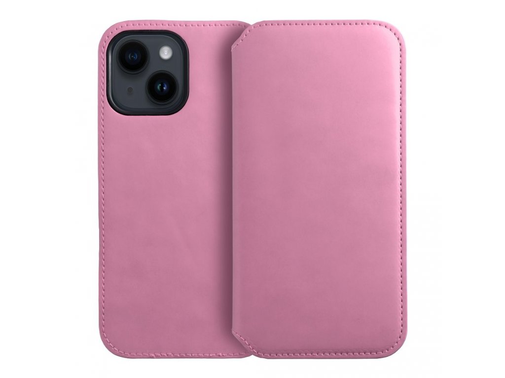 Dual Pocket book for IPHONE 15 PLUS light pink