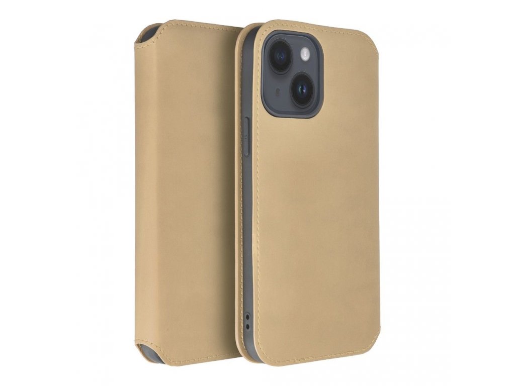 Dual Pocket book for IPHONE 15 PRO gold