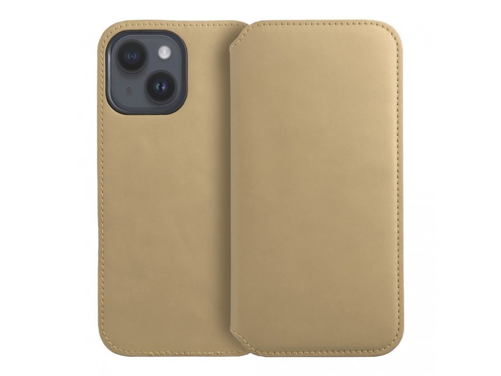 Dual Pocket book for IPHONE 15 PRO gold