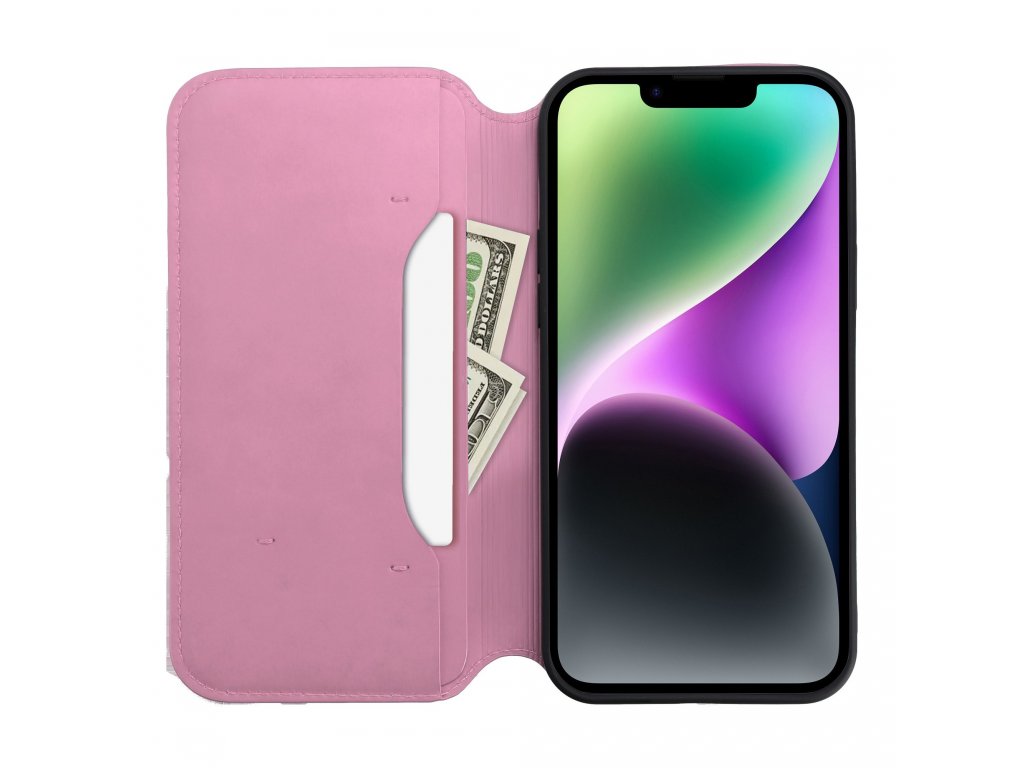 Dual Pocket Pouzdro pro XIAOMI Redmi 9A / 9AT - světle růžové