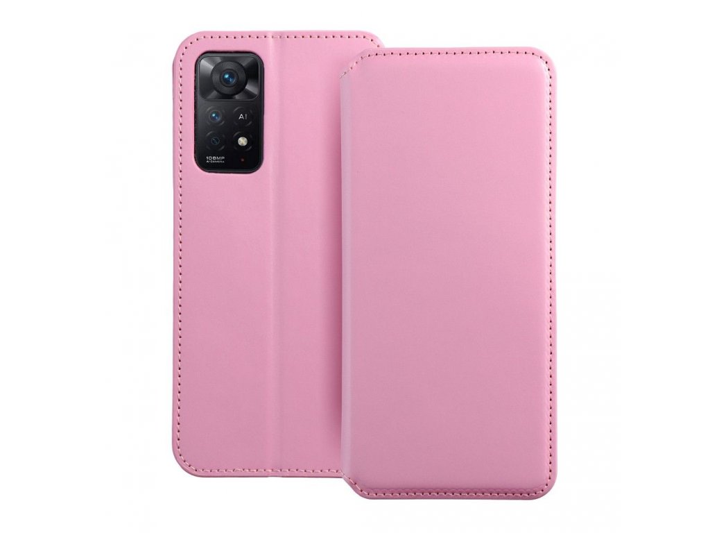 Dual Pocket Pouzdro pro XIAOMI Redmi NOTE 11 PRO / 11 PRO 5G - světle růžové