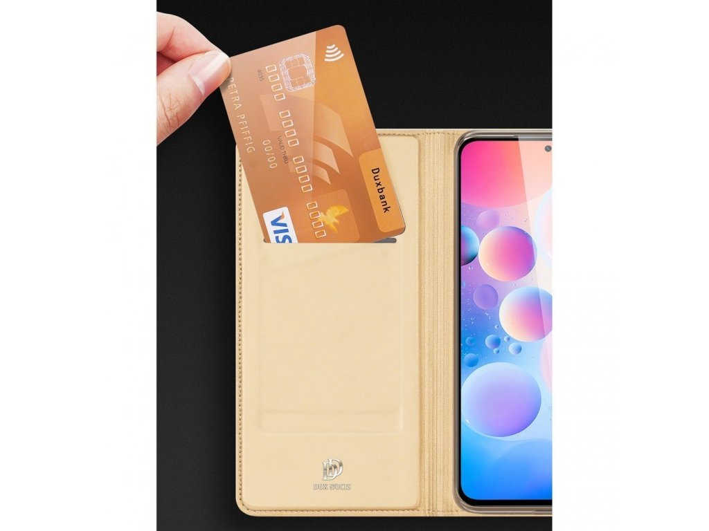 Dux Ducis Skin Pro pouzdro s flipovým krytem Xiaomi Redmi K40 Pro Plus / K40 Pro / K40 / Poco F3 modré