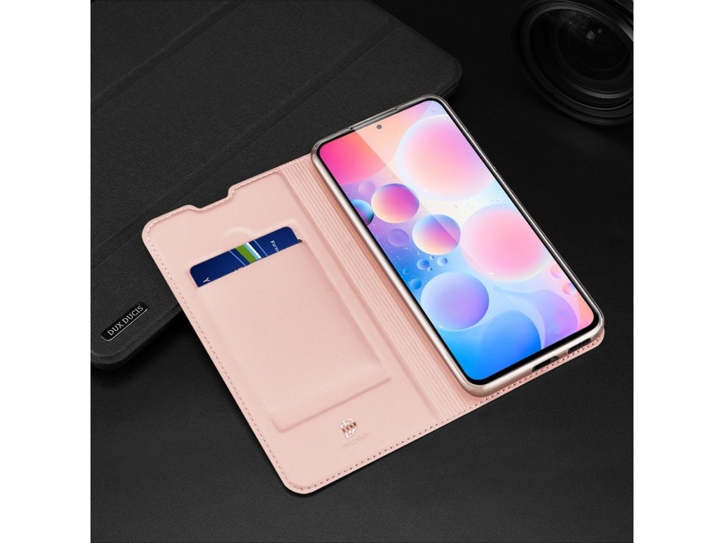 Dux Ducis Skin Pro pouzdro s flipovým krytem Xiaomi Redmi K40 Pro Plus / K40 Pro / K40 / Poco F3 modré