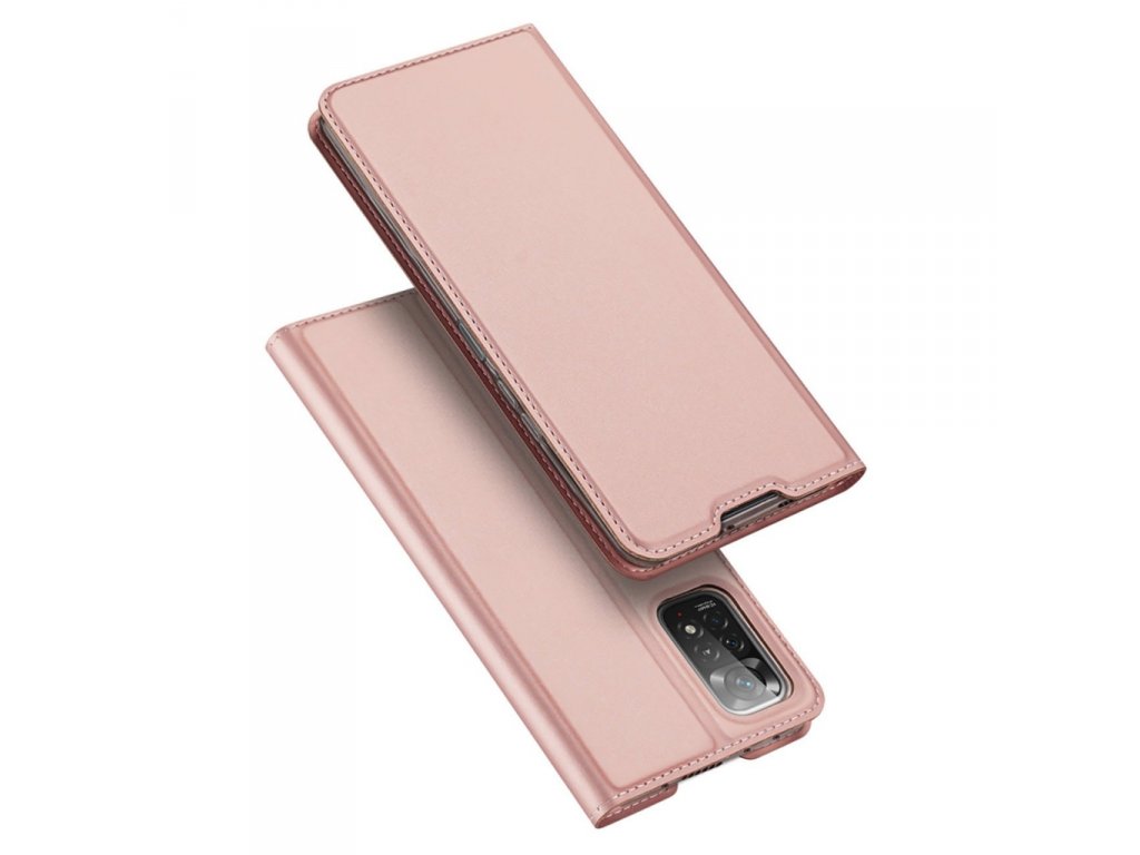 Dux Ducis Skin Pro pouzdro s flipovým krytem Xiaomi Redmi Note 11 Pro+ 5G / 11 Pro 5G / 11 Pro růžové