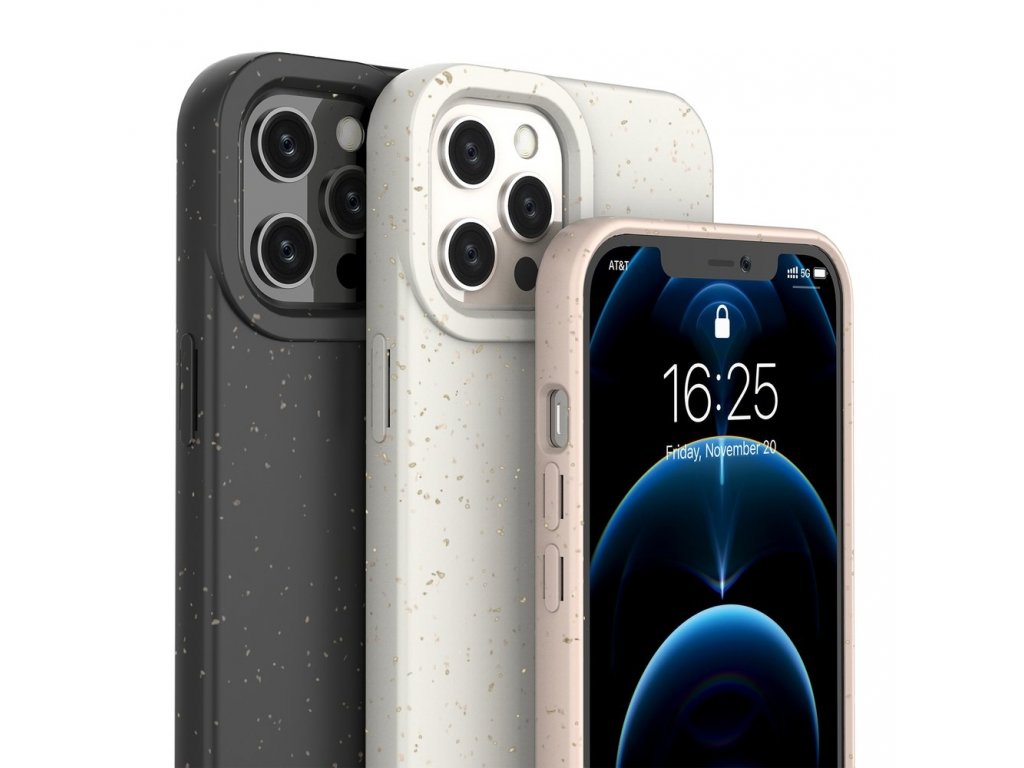 Eco Case iPhone 12 silikonové pouzdro na telefon fialové