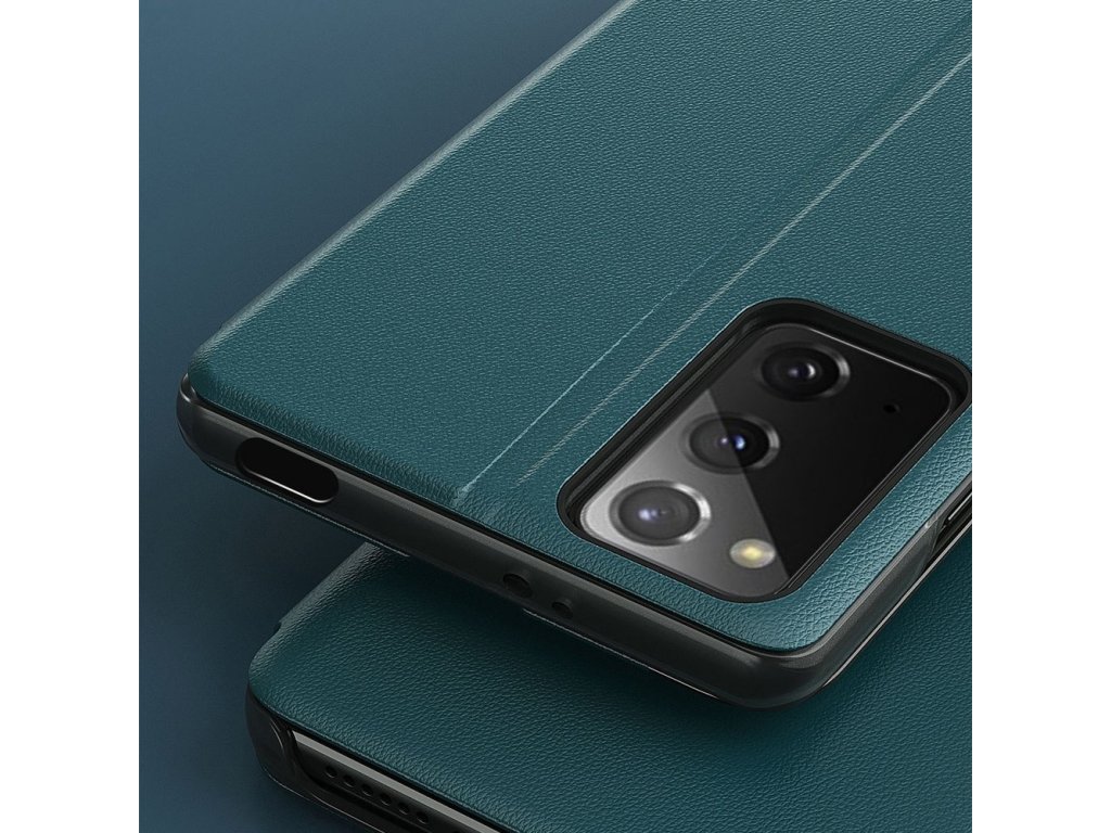 Eco Leather View Case elegantní pouzdro s flipovým krytem a funkcí stojánku Xiaomi Poco M3 / Xiaomi Redmi 9T modré