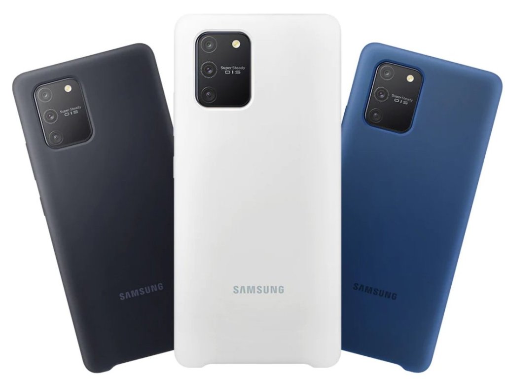 EF-PG770TLE Samsung Silikonový kryt pro Galaxy S10 Lite - modrý