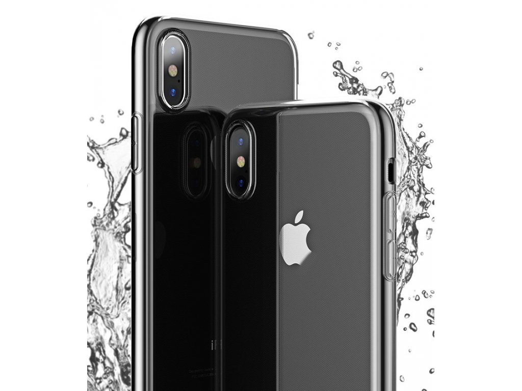 Effort gelové pouzdro + tvrzené sklo 9H iPhone XS Max průsvitné