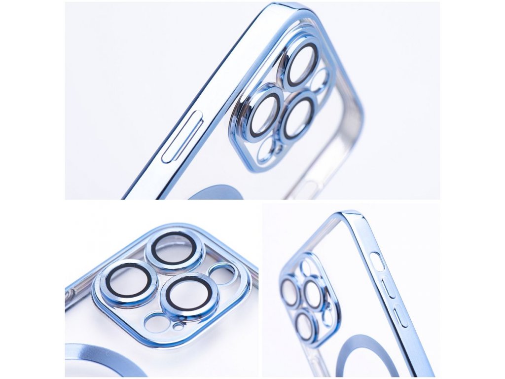 Electro Mag Cover case compatible with MagSafe for IPHONE 15 PRO blue