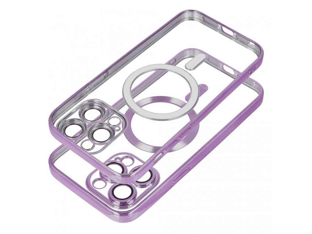 Electro Mag Cover case compatible with MagSafe for IPHONE 15 PRO deep purple