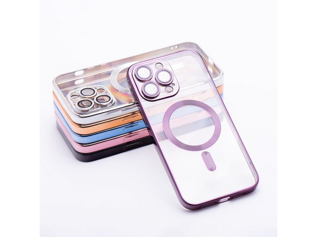 Electro Mag Cover case compatible with MagSafe for IPHONE 15 PRO deep purple