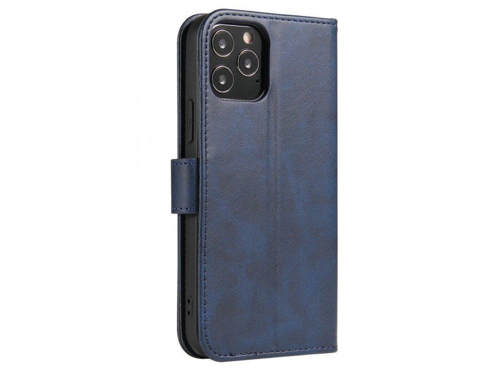 Elegantní magnetické knížkové pouzdro s funkcí stojánku pro Xiaomi Redmi Note 11S / Note 11 modré