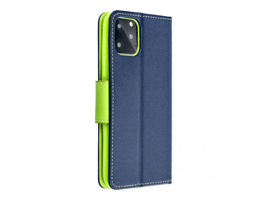 Fancy Book case for IPHONE 15 PLUS navy / lime