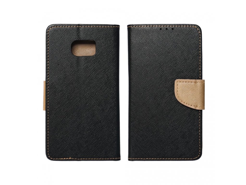 Fancy Book case for IPHONE 15 PRO black / gold