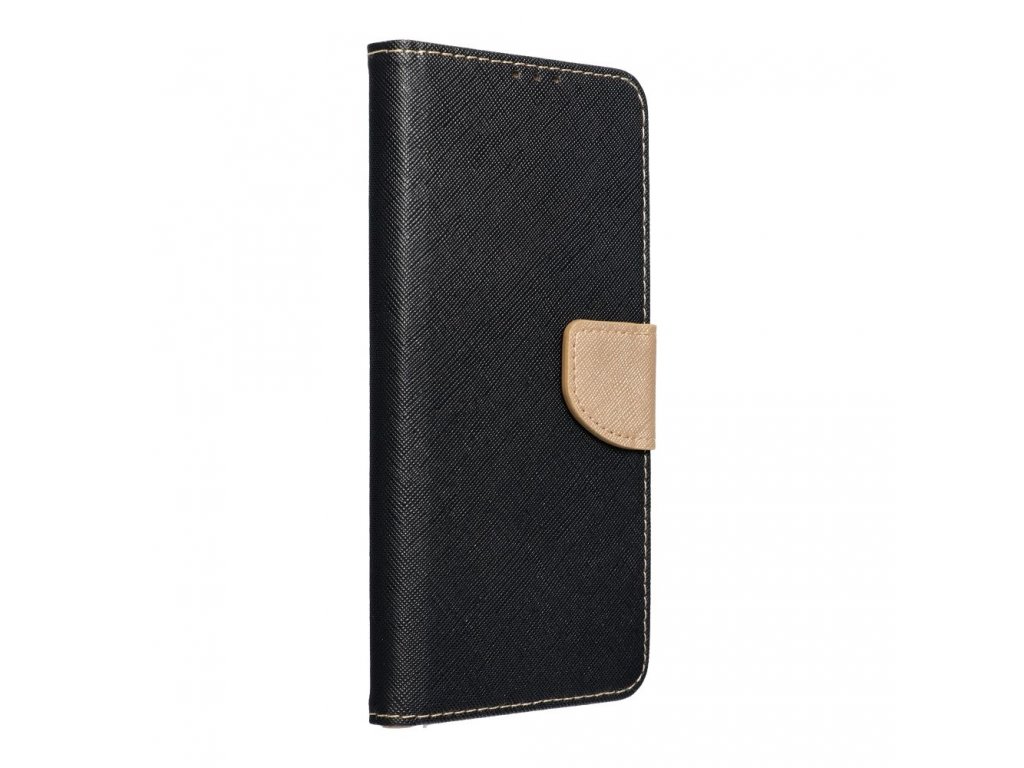 Fancy Book case for IPHONE 15 PRO MAX black / gold