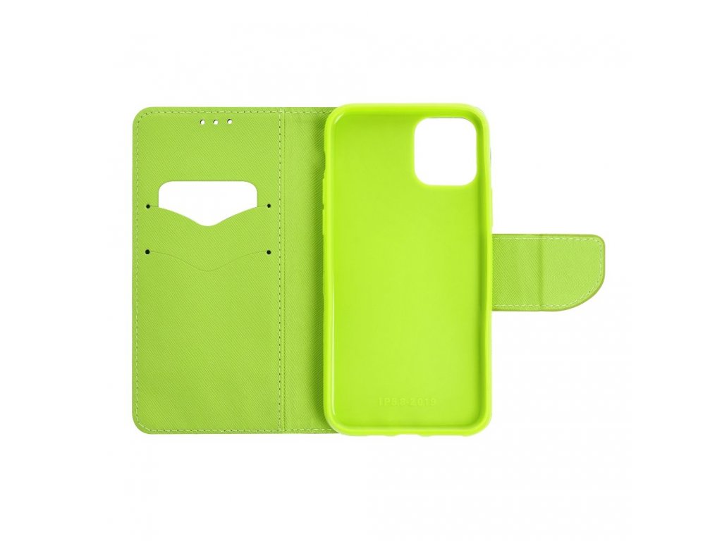 Fancy Book case for IPHONE 15 PRO MAX navy / lime