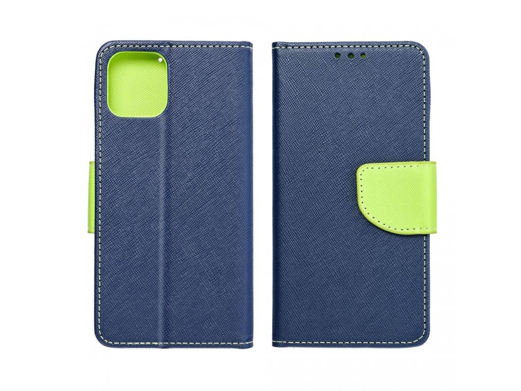 Knížkové pouzdro Fancy pro SAMSUNG Galaxy A54 navy / lime