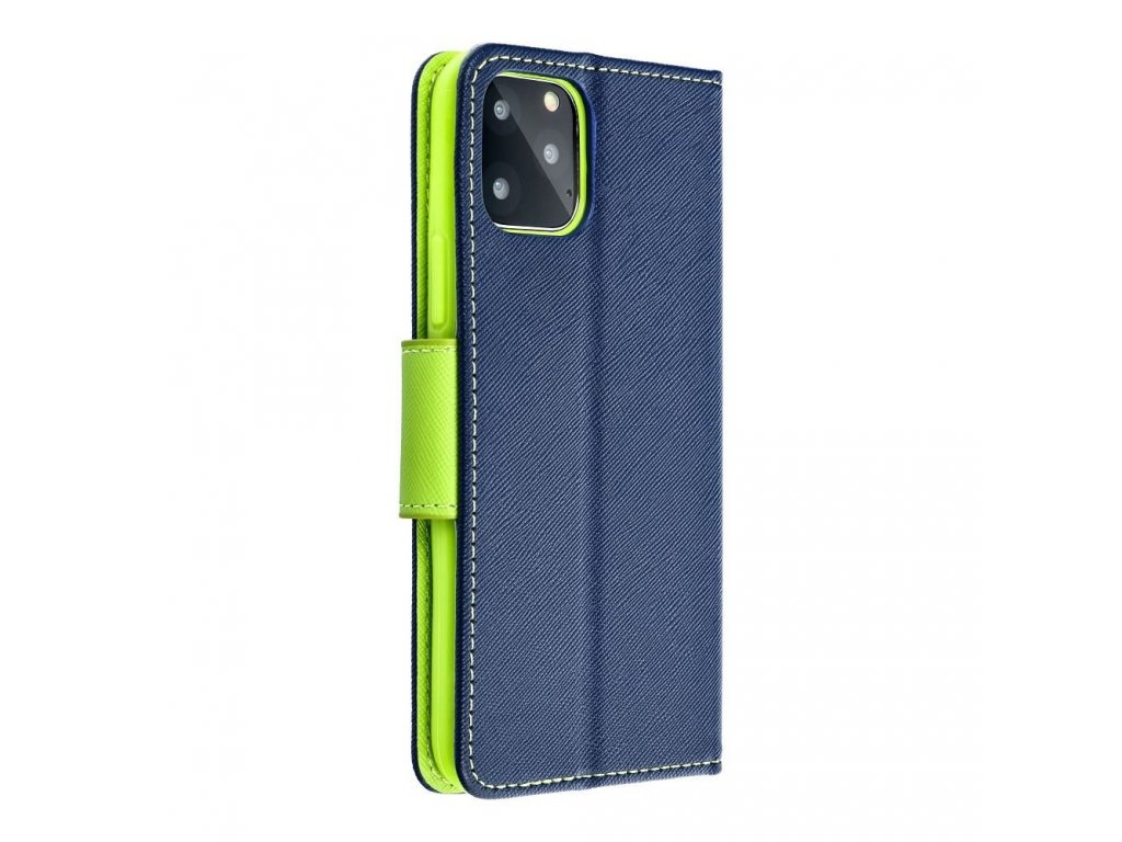 Knížkové pouzdro Fancy pro SAMSUNG Galaxy A54 navy / lime