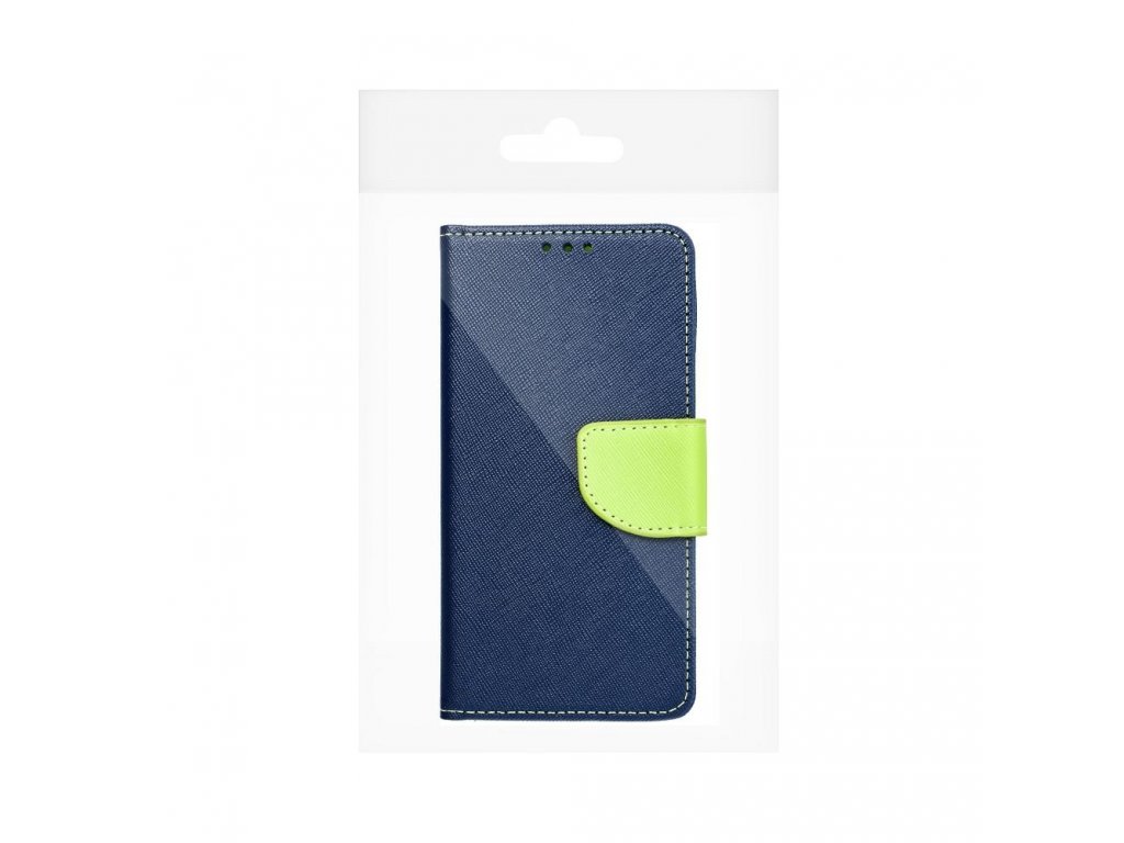 Knížkové pouzdro Fancy pro SAMSUNG Galaxy A54 navy / lime