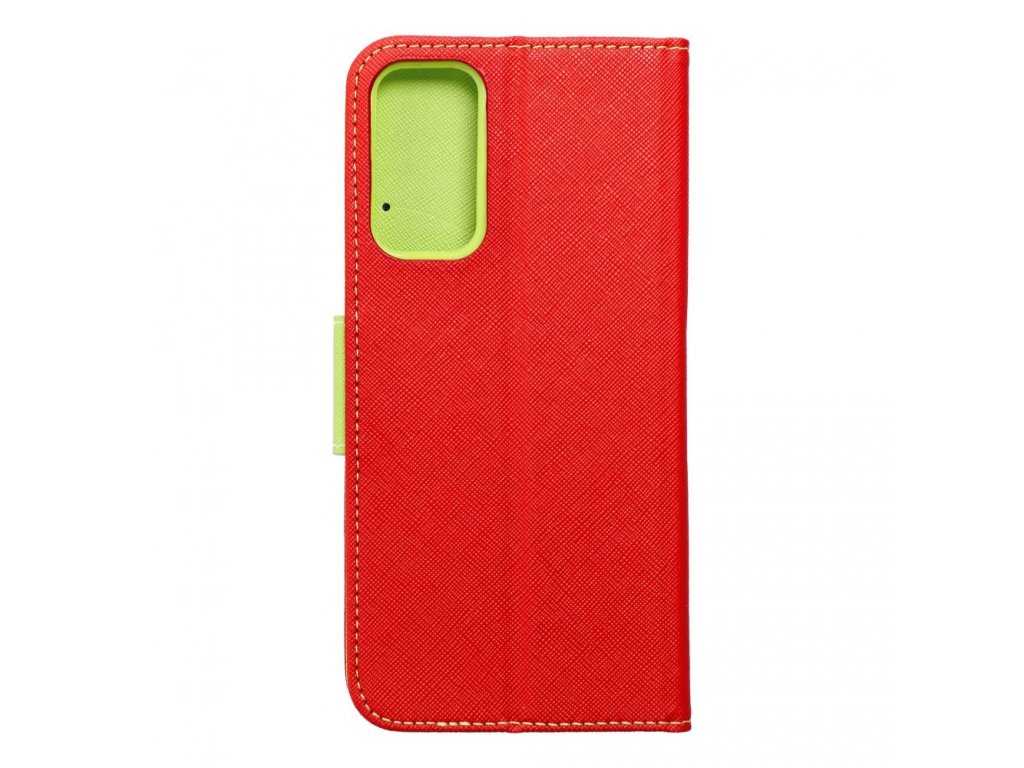 Fancy Book case for SAMSUNG M13 4G red / lime