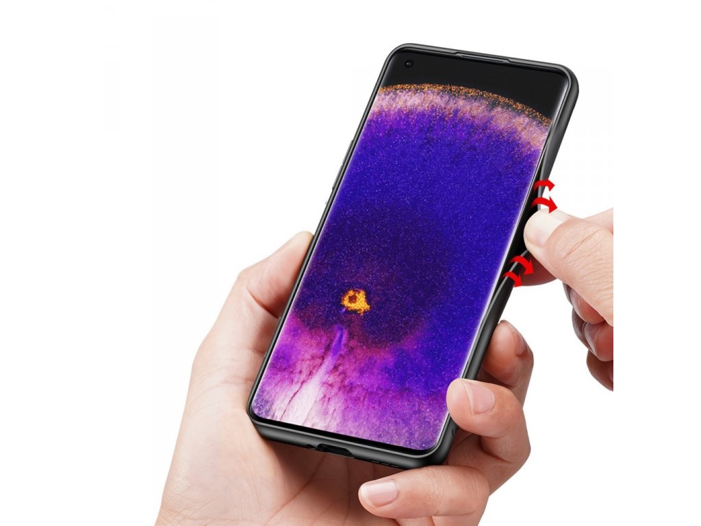 Fino pouzdro s nylonovým potahem Oppo Find X5 černé