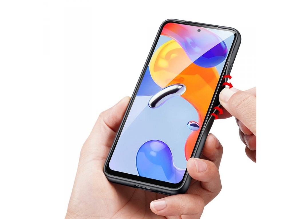 Fino pouzdro s nylonovým potahem pro Xiaomi Redmi Note 11 Pro+ 5G / 11 Pro 5G / 11 Pro červené