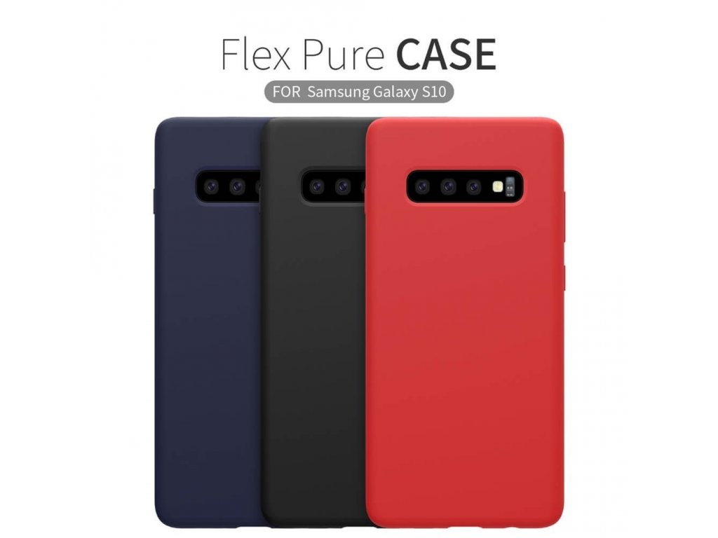 Flex Pure Liquid Silikonové Pouzdro černé pro Samsung Galaxy S10