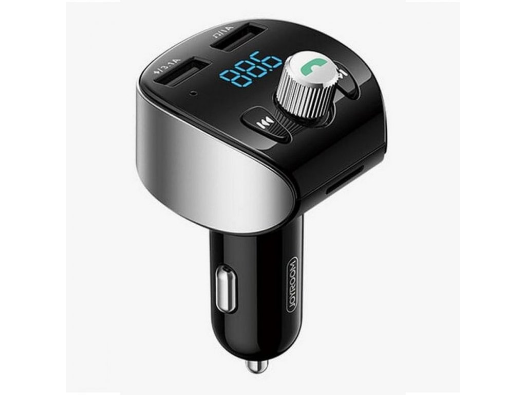 FM transmitter Bluetooth 5.0 MP3 micro SD ryhlonabíječka 3.0 do auta 2x USB 18 W 3 A černá (JR-CL02)