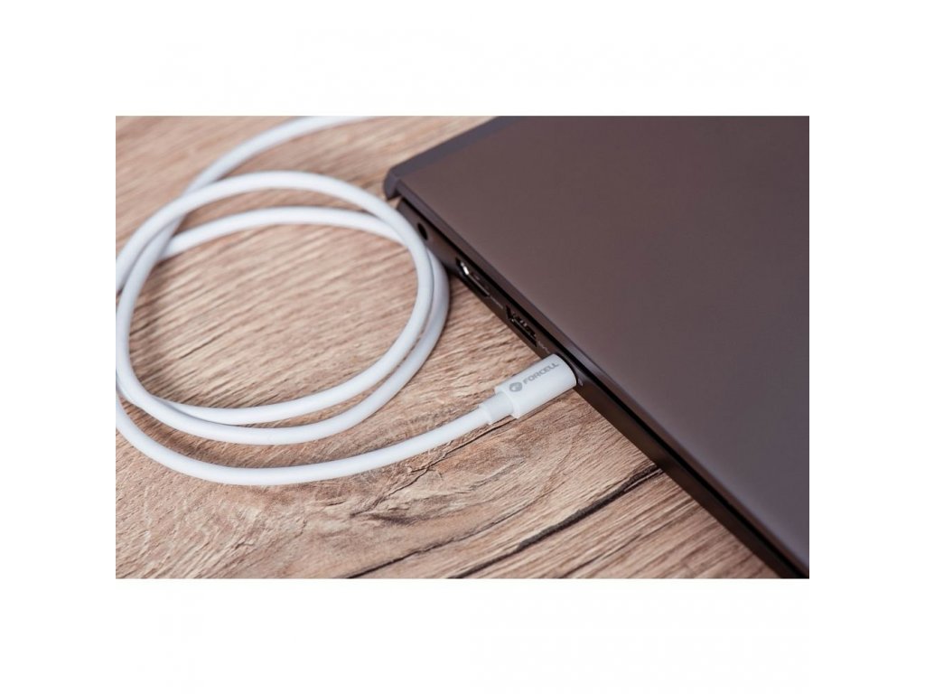 FORCELL kabel USB-C na usb-C QC4.0 5A/20V PD100W C339 1m bílý