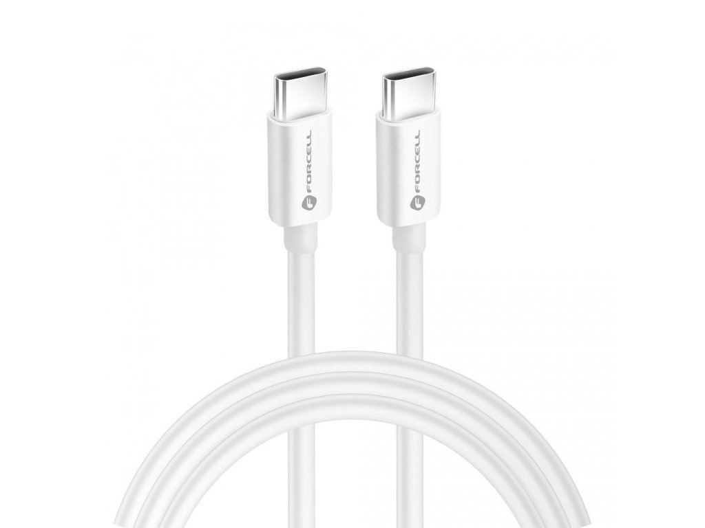 FORCELL kabel USB-C na USB-C QC4.0 5A/20V PD100W C339 2m bílý