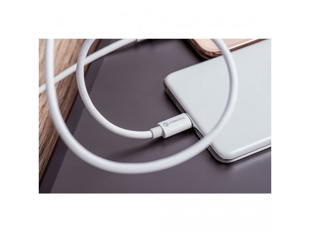 FORCELL kabel USB-C na USB-C QC4.0 5A/20V PD100W C339 2m bílý