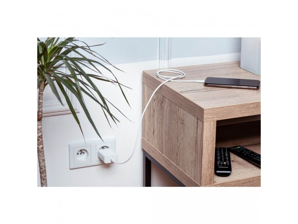 Kabel FORCELL USB-C na Lightning 8-pin MFI 3A/9V 30W (Max) C901 1m bílý