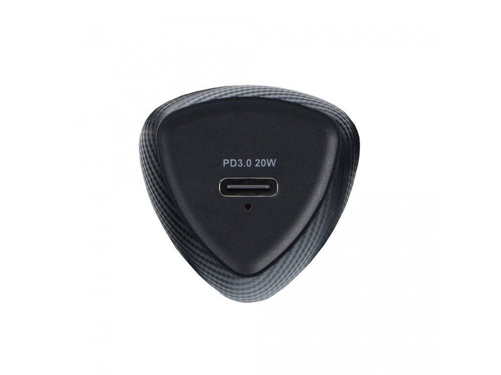 FORCELL CARBON nabíječka do auta typ C 3.0 černá (celkem 20W) + kabel pro typ C