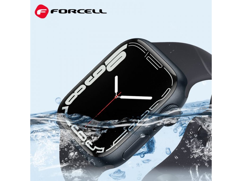 Řemínek FORCELL F-DESIGN FA01 pro Apple Watch 42/44/45/49 mm - černý