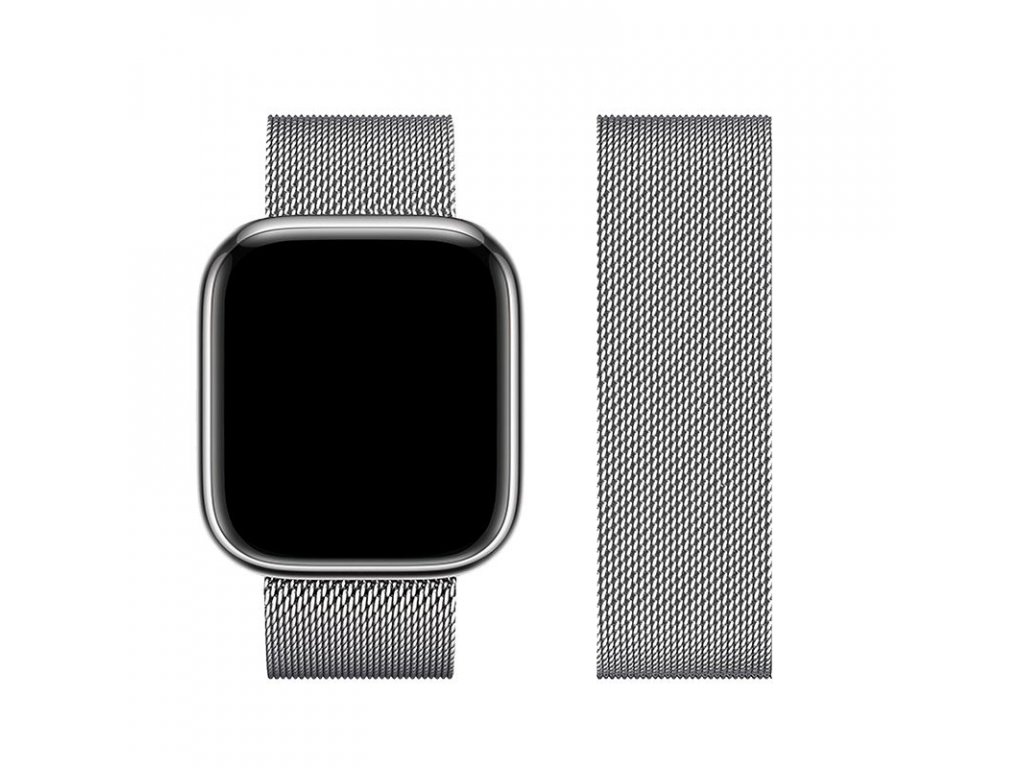 Řemínek FORCELL F-DESIGN FA03 pro Apple Watch 38/40/41 mm - stříbrný