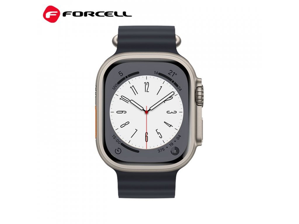 Řemínek FORCELL F-DESIGN FA12 pro Apple Watch 38/40/41 mm - černý