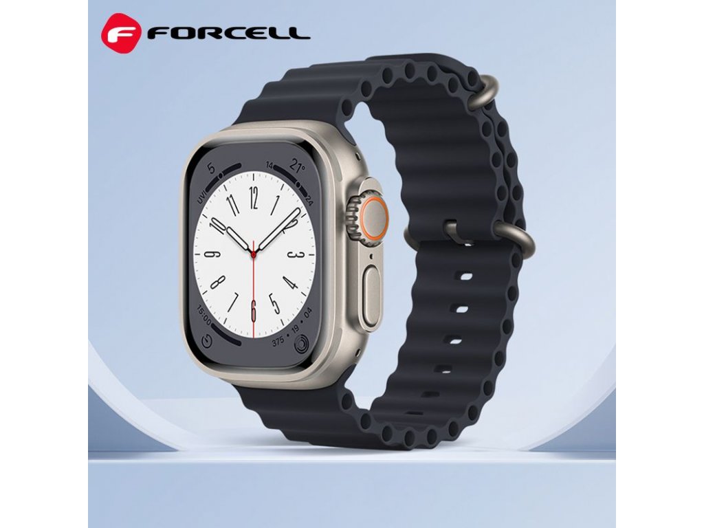 Řemínek FORCELL F-DESIGN FA12 pro Apple Watch 38/40/41 mm - modrý