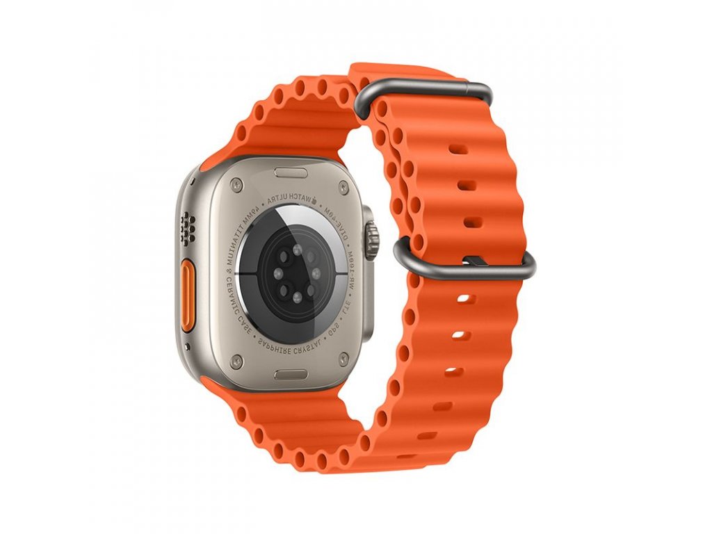 Řemínek FORCELL F-DESIGN FA12 pro Apple Watch 42/44/45/49mm - oranžový