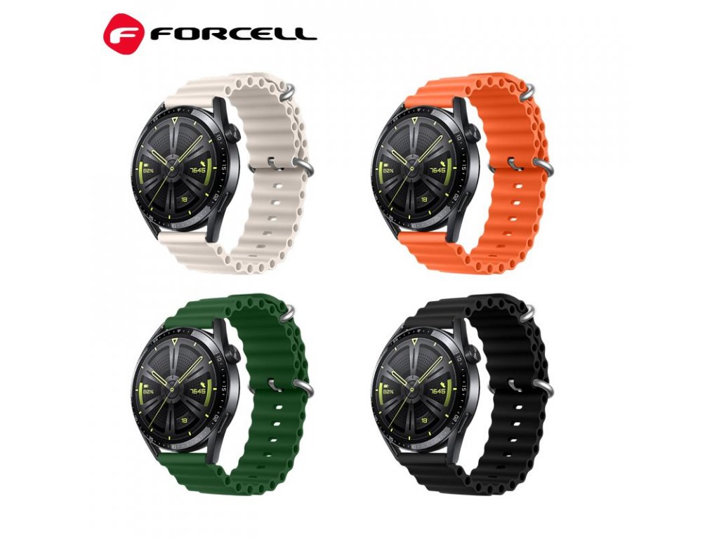 Řemínek FORCELL F-DESIGN FS01 pro Samsung Watch 20 mm - černý